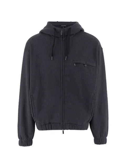 Emporio Armani zip-up hooded jacket