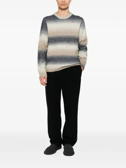 SAMSOE SAMSOE gradient-effect striped sweater