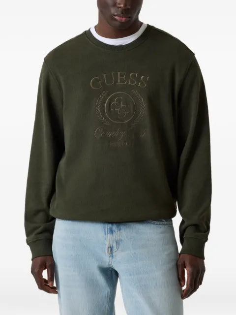 GUESS USA logo-embroidered sweatshirt