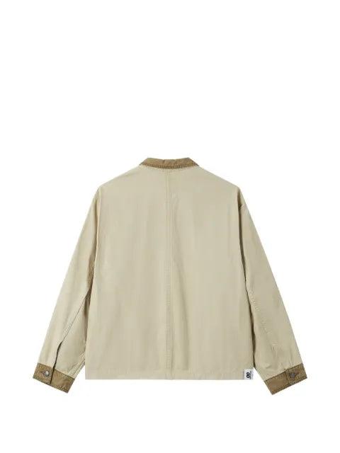CHOCOOLATE panelled corduroy-collar jacket