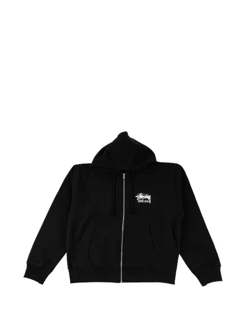 Stüssy Santa Ana logo-print zip-up hoodie