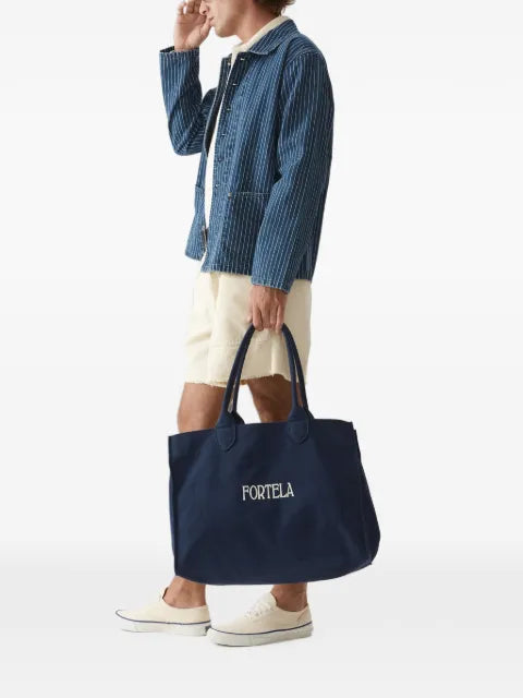 Fortela Clays pinstripe denim jacket