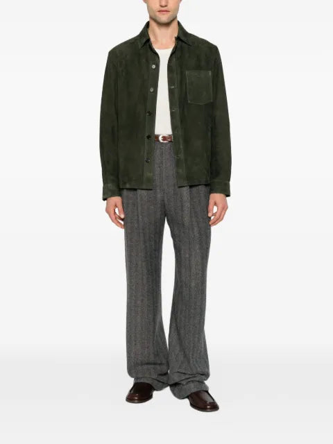 Arma suede chest-pocket jacket