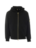 Moose Knuckles logo-plaque zip-up hoodie