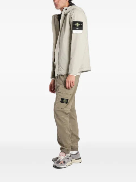 Stone Island 4100108 Soft Shell-R_E.Dye® Technology hooded jacket with wind- and water-resistant membrane