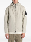 Stone Island 4100108 Soft Shell-R_E.Dye® Technology hooded jacket with wind- and water-resistant membrane