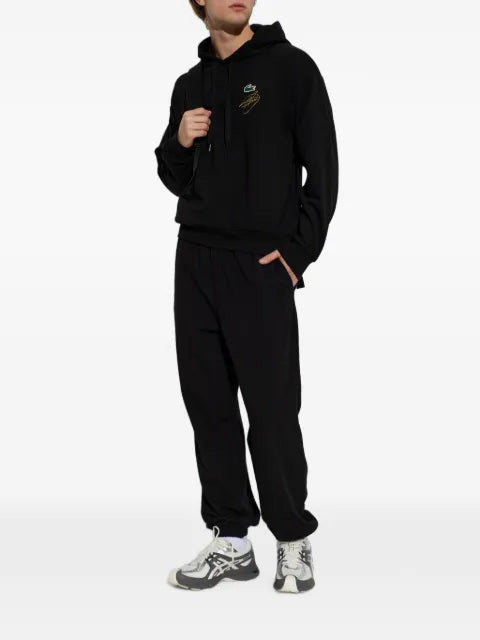 Lacoste x Novak Djokovic logo-embroidered hoodie