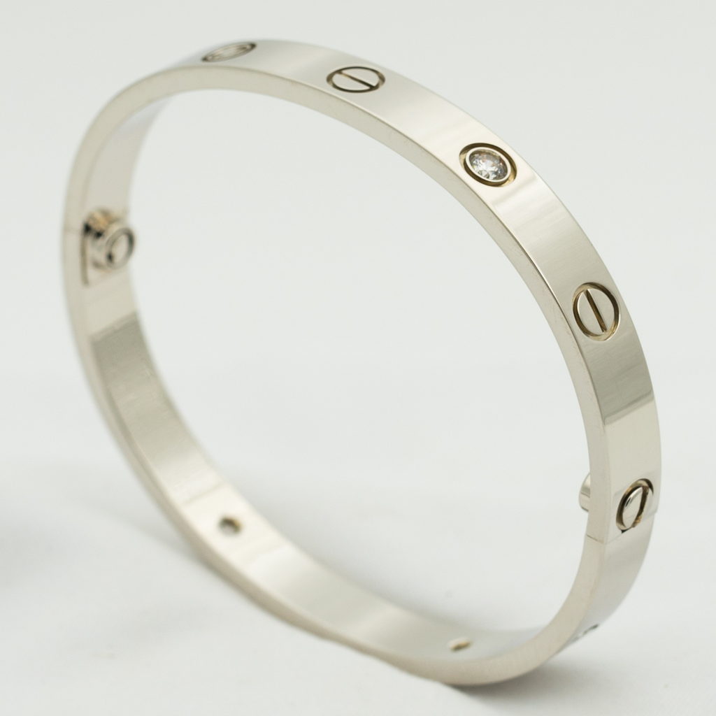 CARTIER LOVE BRACELET 6.1MM 4 DIAMONDS