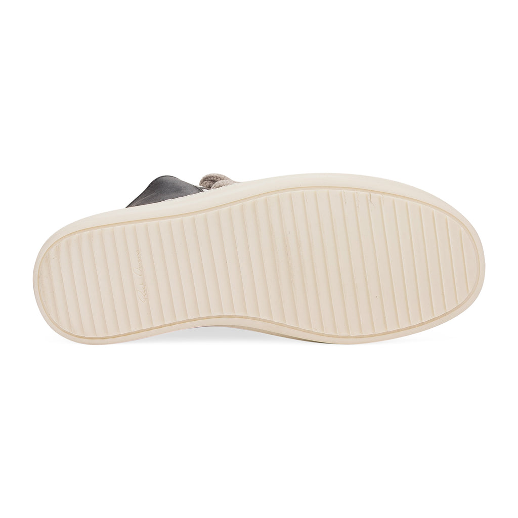 Black Leather Jumbolace Sneaker
