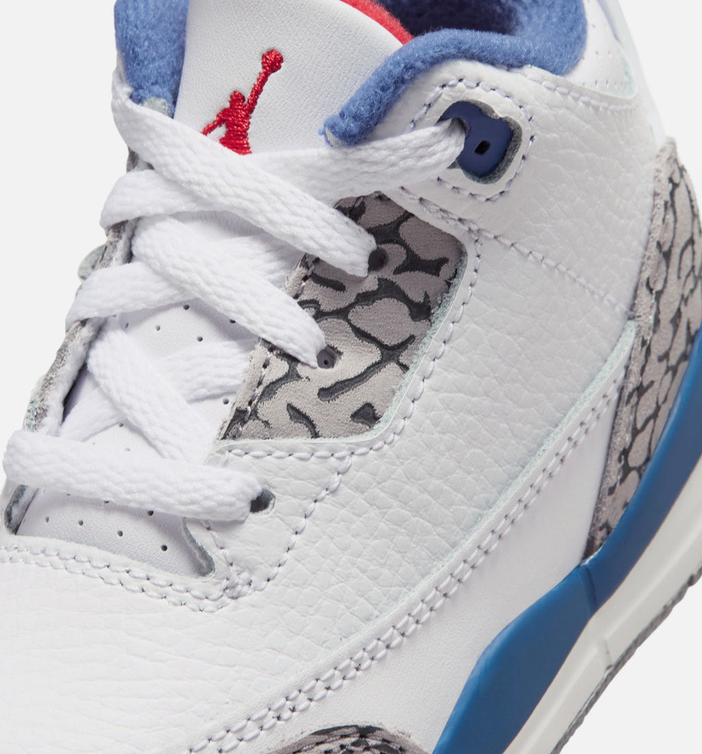 Air Jordan 3 Retro OG True Blue Infant/Toddler Lifestyle Shoe