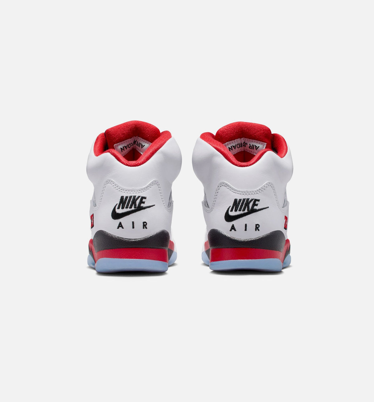 Air Jordan 5 Retro Fire Red Grade School Lifestyle Shoe – White/Fire Red/Black