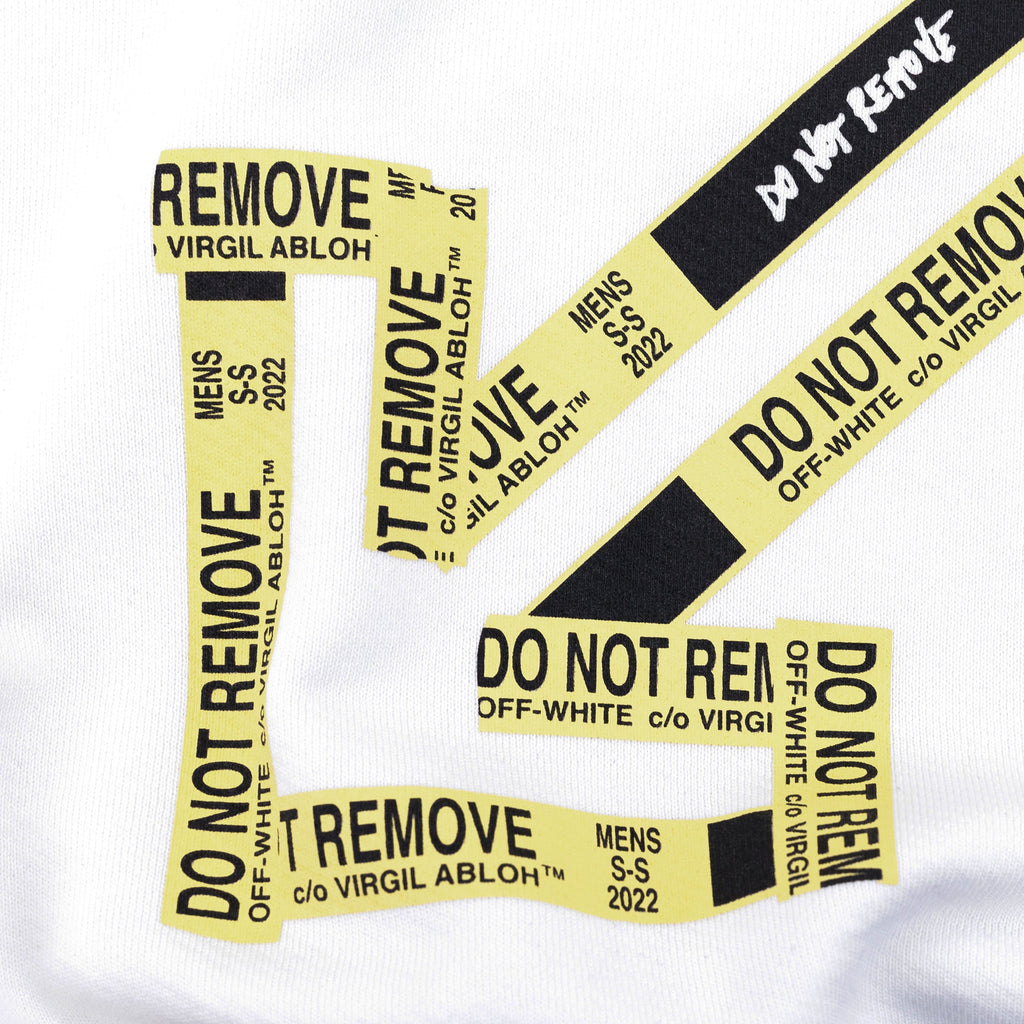 White Tape Arrow Hoodie