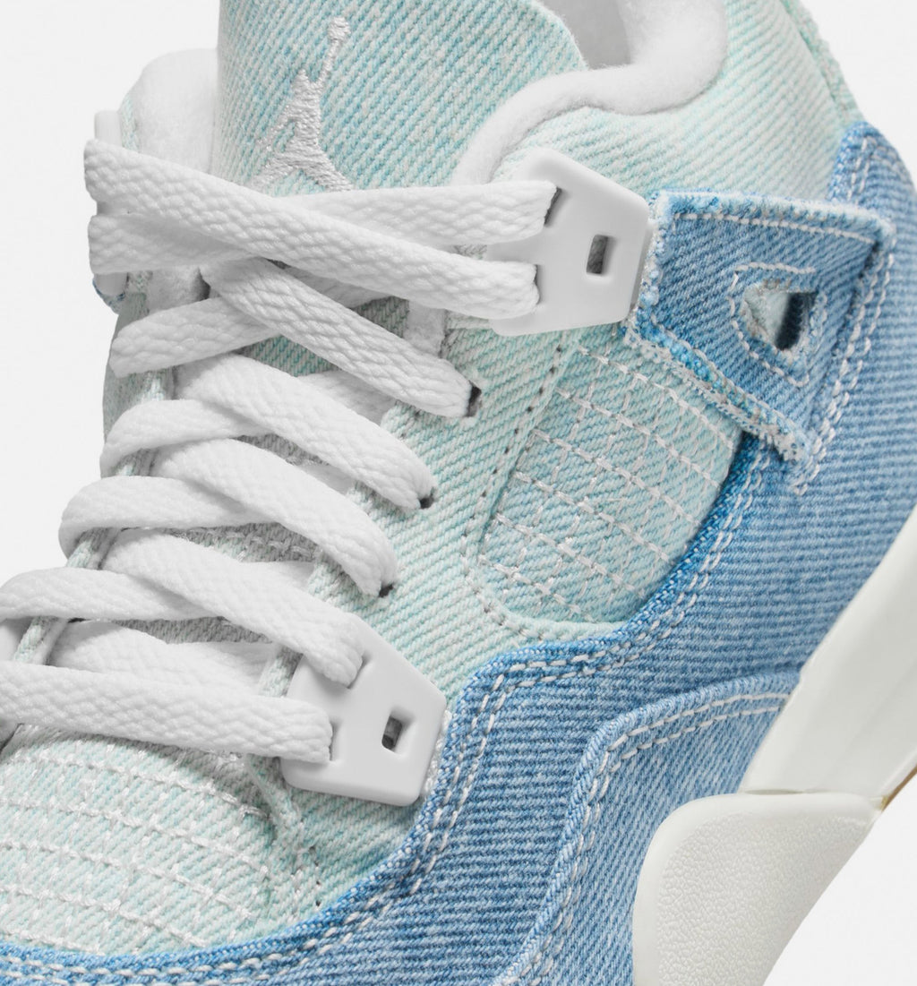 Air Jordan 4 Retro “Worn Blue” Preschool Lifestyle Shoes (PS)