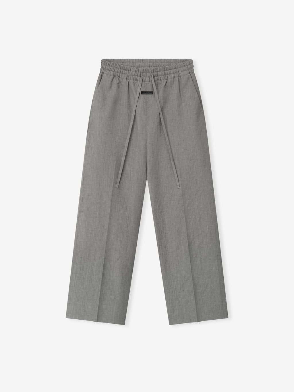 Wool Linen Wide Leg Drawstring Pants