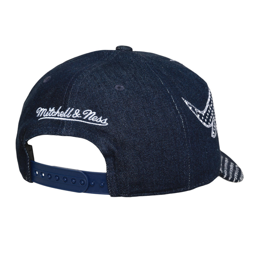 M&N NBA Chicago Bulls Run Stitch Pro Snapback Hat