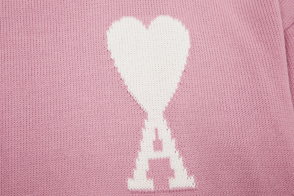 HEART SWEATER ROSE (UNISEX)