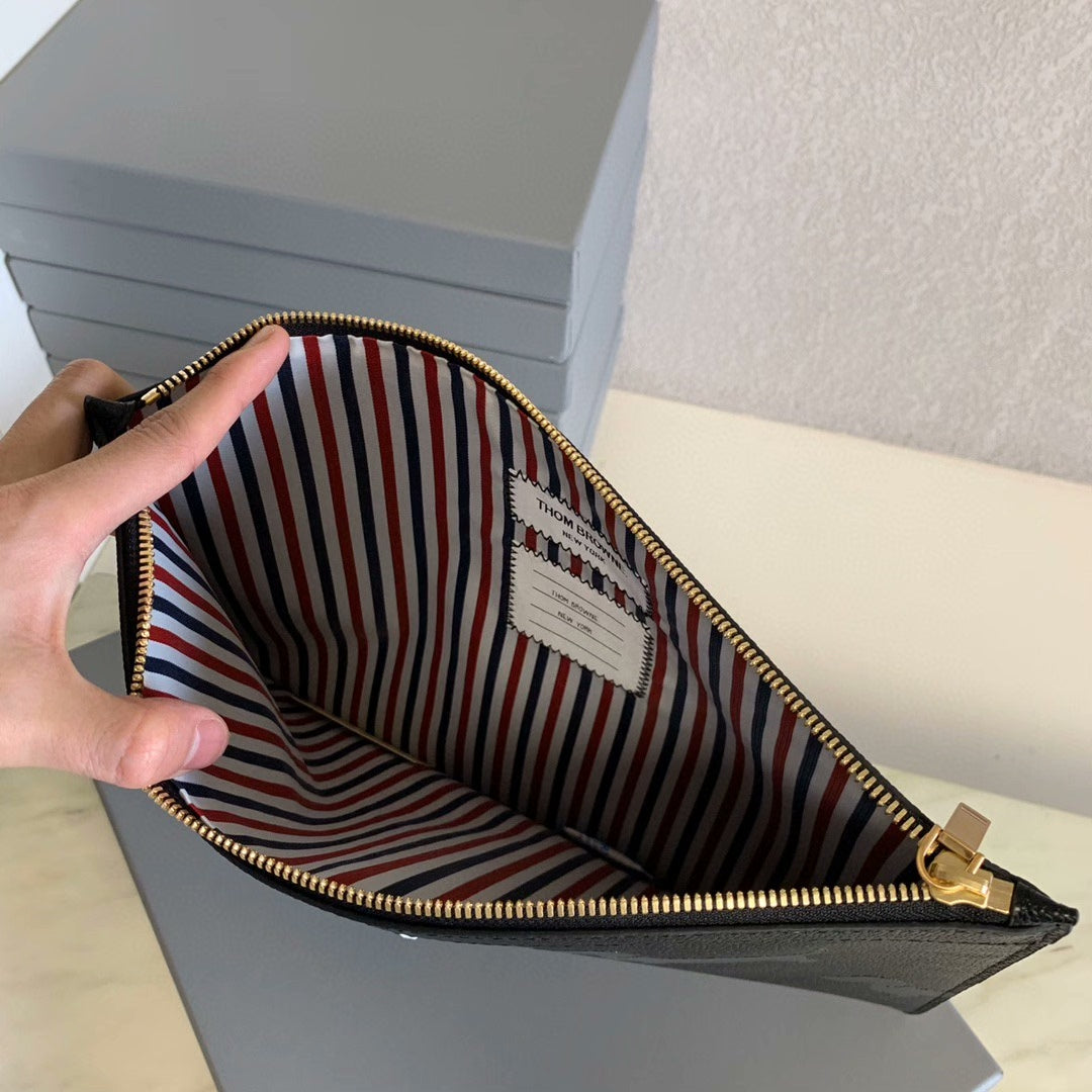 Dog print clutch