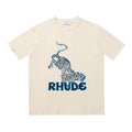Rhude T-shirt Leopard Print Short Sleeve T-shirt