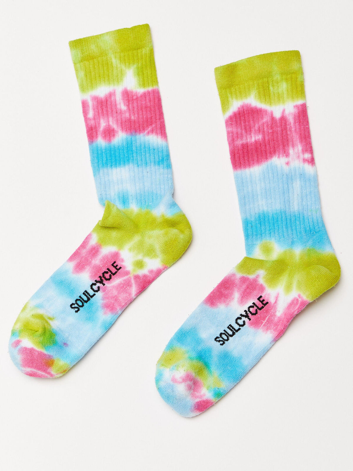 TIE DYE SOCK BLUE/PINK/GREEN