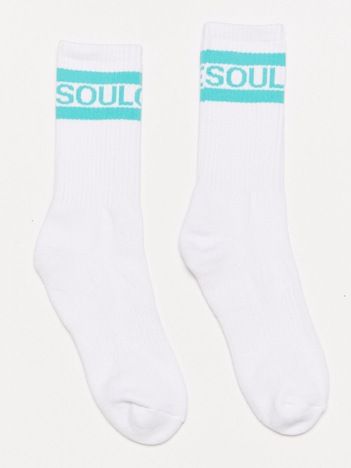 WHITE CALF SOCK