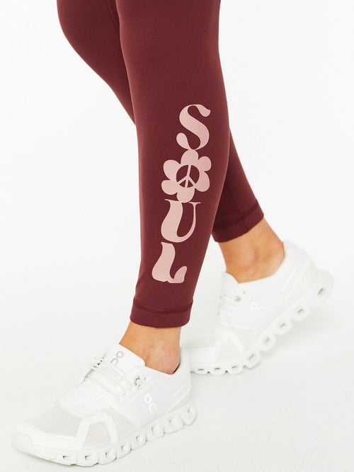 Align HR Pant 25" Red Merlot