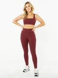 SIDEBAR RIBBED SQUARE NECK BRA