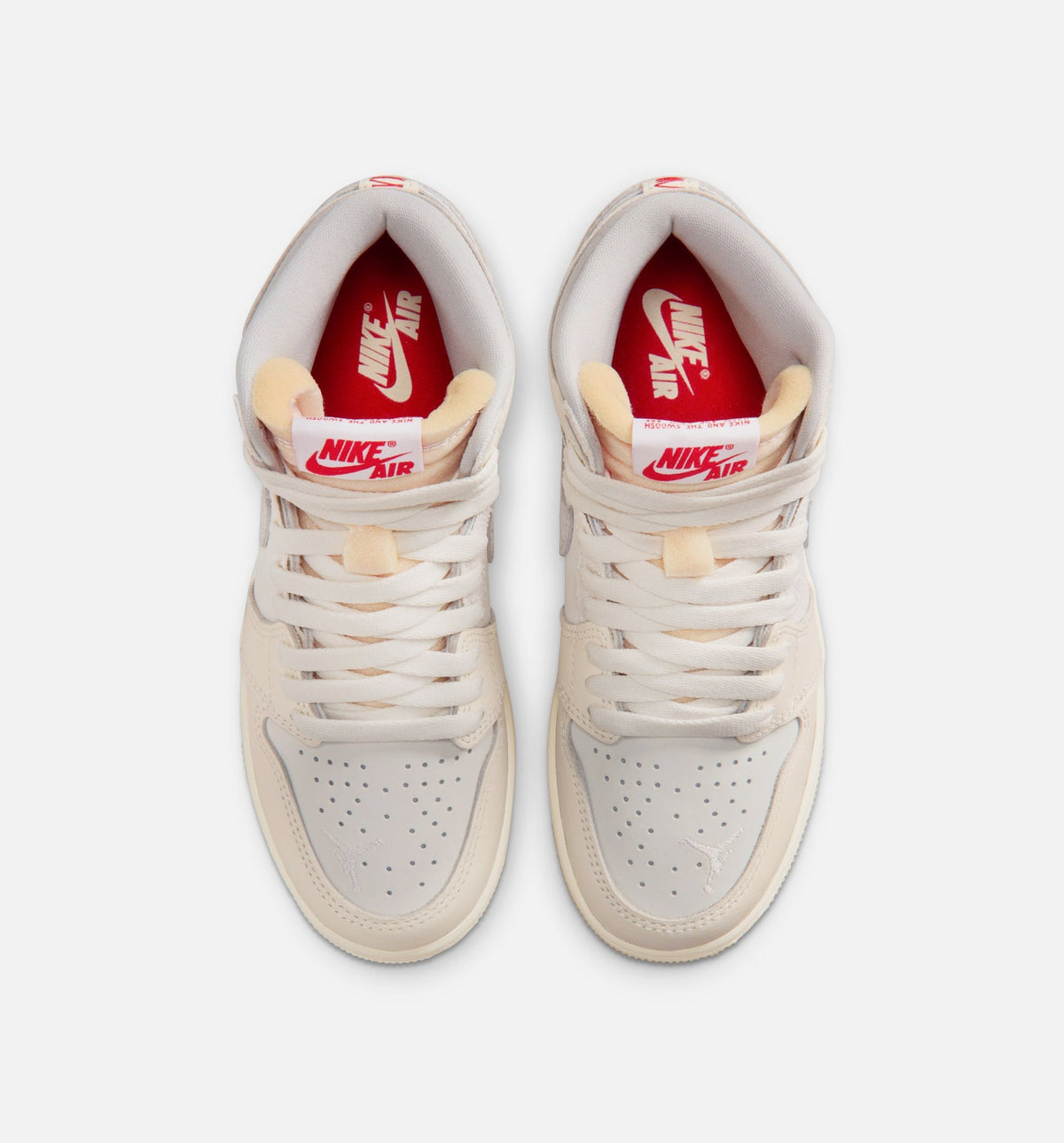 Air Jordan 1 Retro High OG Sail Big Kids' Sneakers - Sail / University Red / Pale Ivory / Off-White / Phantom