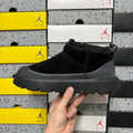 UGG Neumeel Deco Boot – Unisex Suede Ankle Boot in Black with Lug Sole