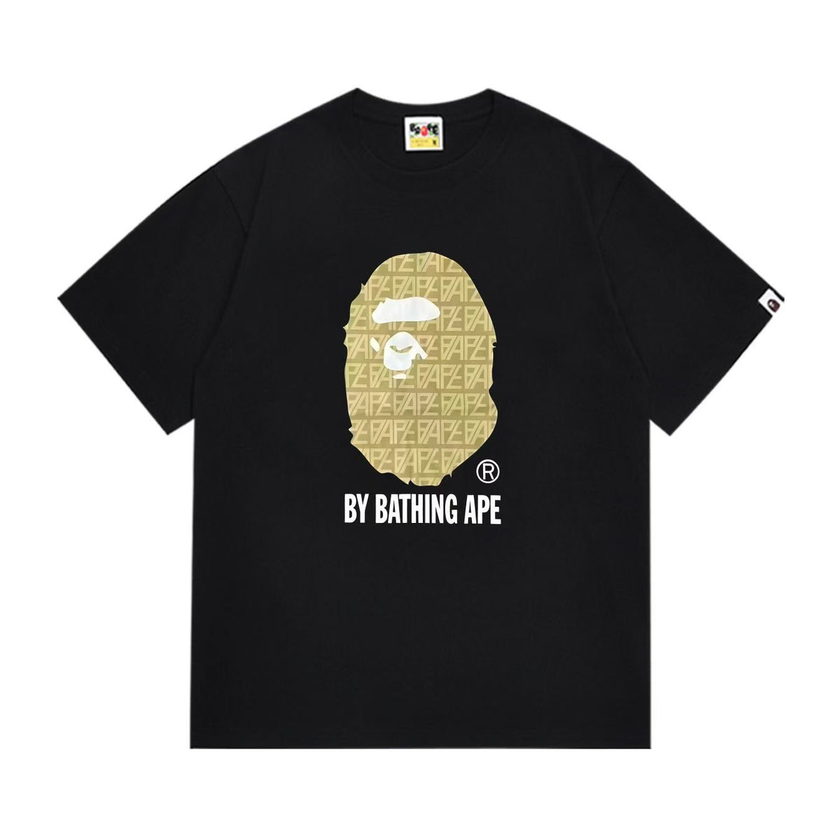 BAPE Gold Ape Head Graphic T-Shirt
