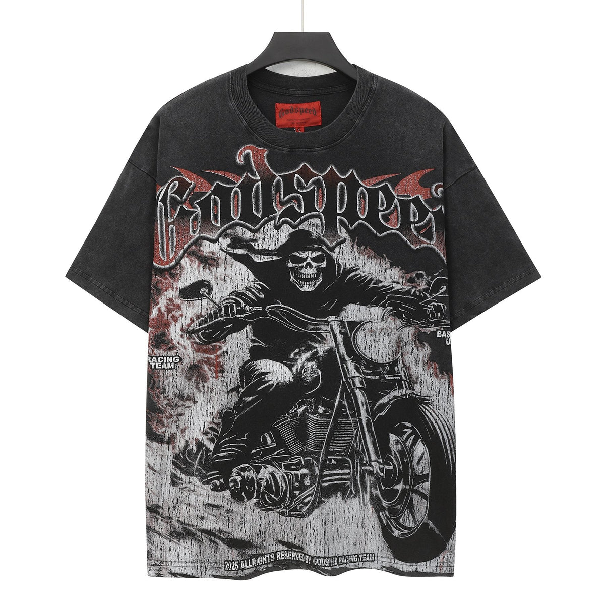 Godspeed Racing Team Washed Black Graphic T-Shirt