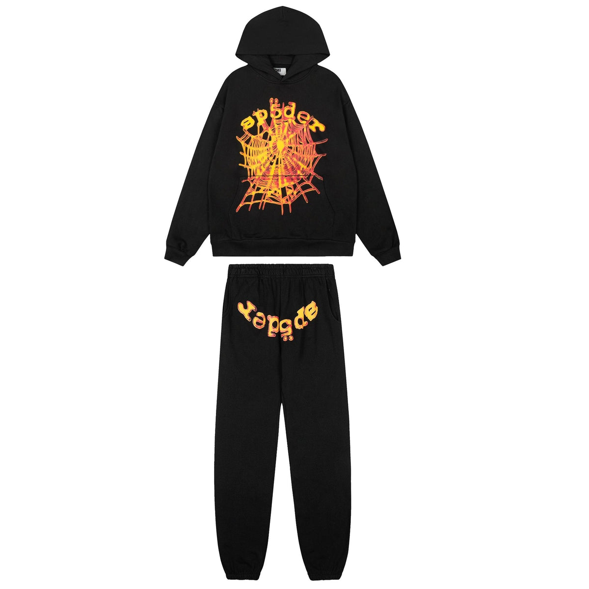 Sp5der Web Graphic Hoodie & Sweatpants Set