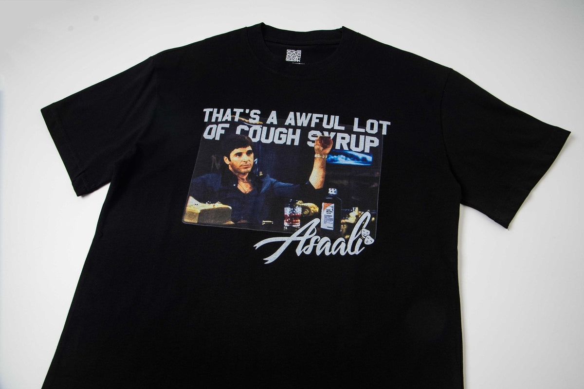 THAT'S A AWFUL LOT OF COUGH SYRUP Front & Back Graphic T-Shirt