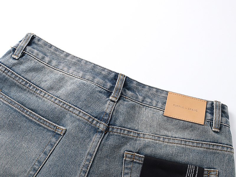 Purple Brand Light Blue Wash Straight-Leg Jeans