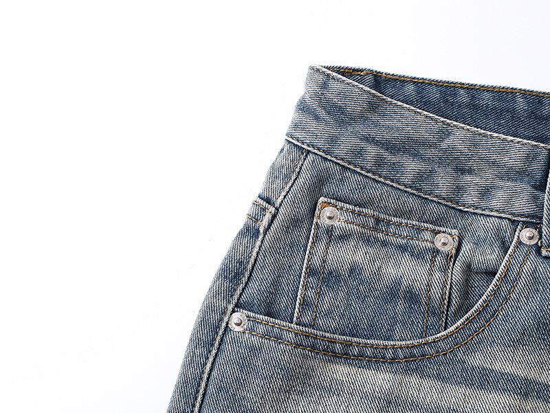 Purple Brand Light Blue Wash Straight-Leg Jeans