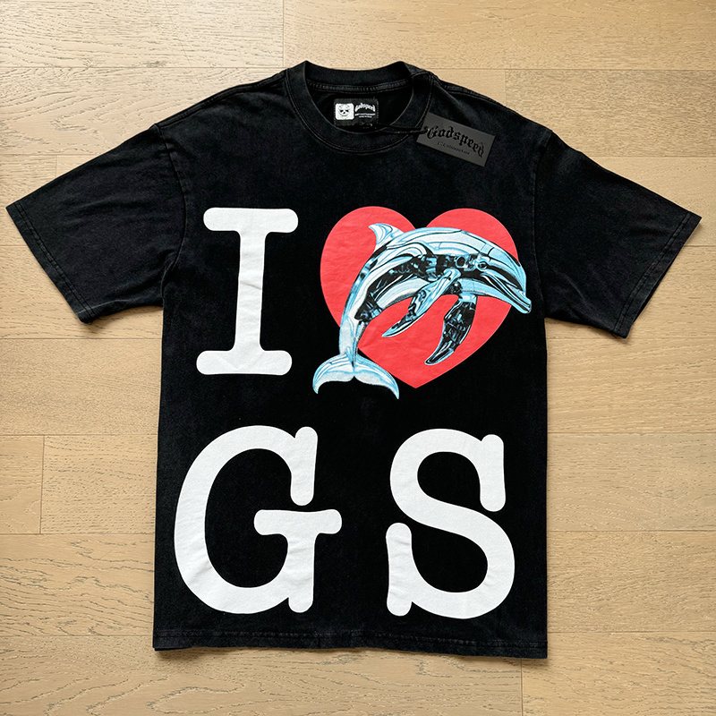 Godspeed Black Washed GS Graphic Short-Sleeve T-Shirt
