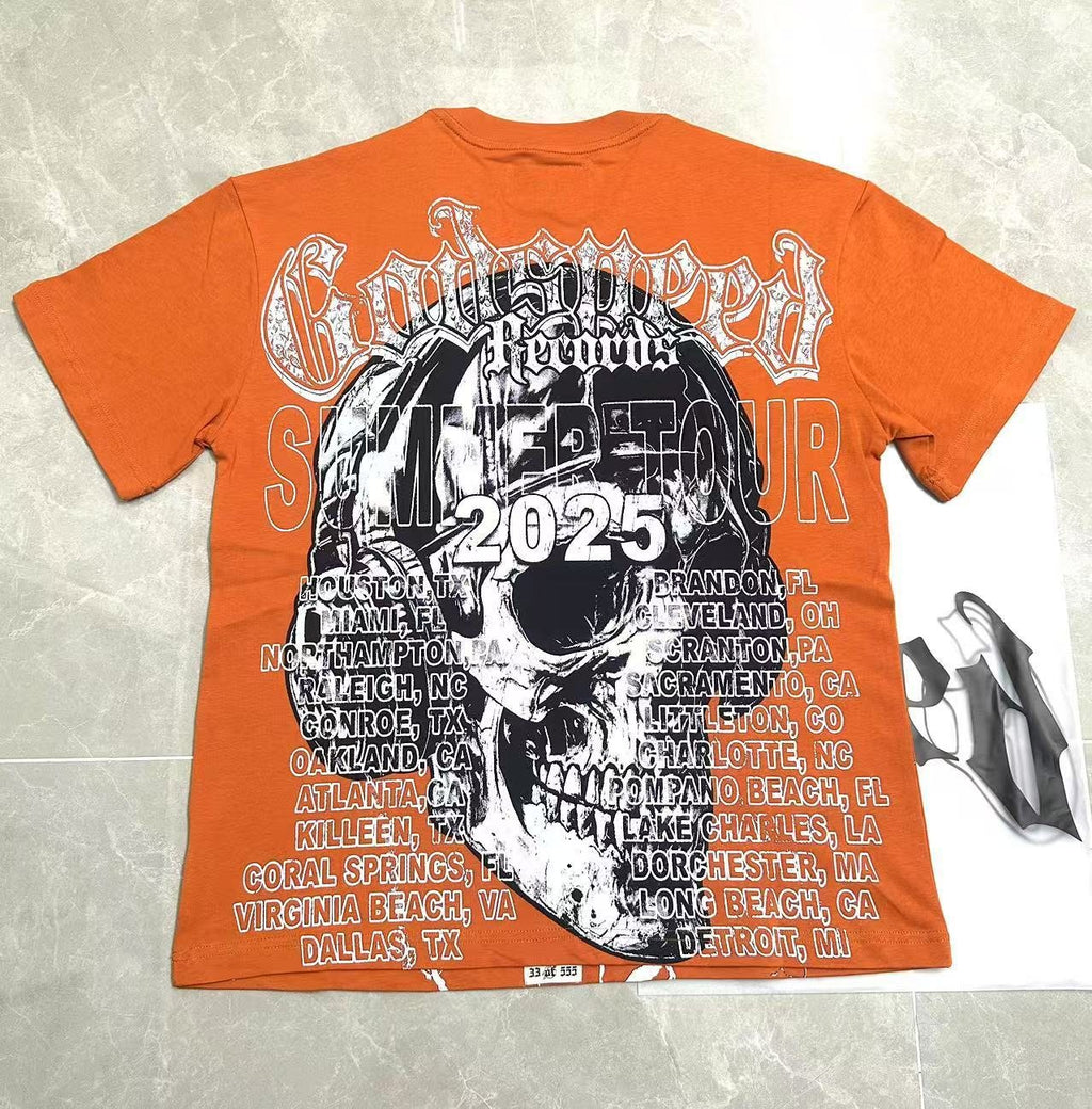 Godspeed Rock Tour Skull Graphic T-Shirt