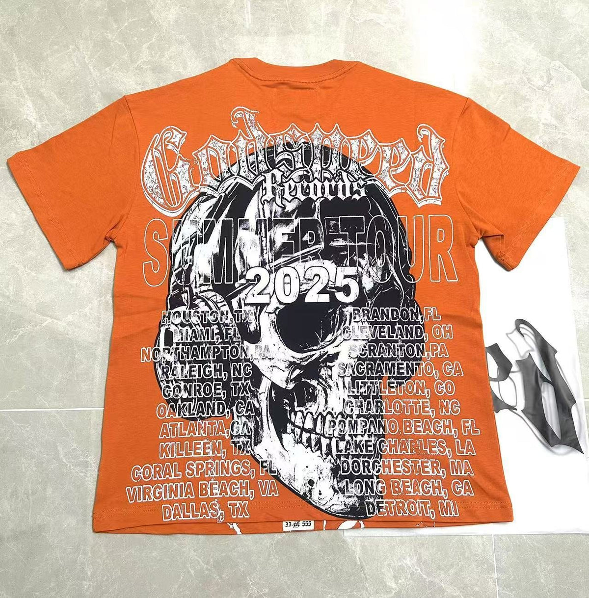 Godspeed Rock Tour Skull Graphic T-Shirt