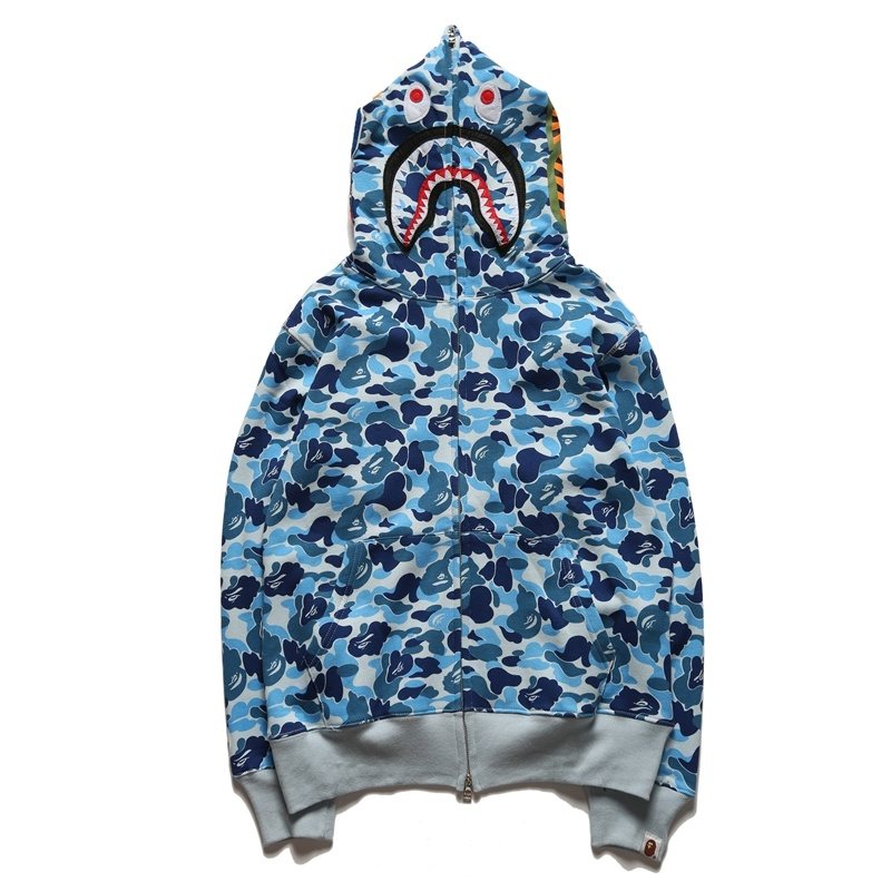 BAPE WGM Shark Camo Full-Zip Hoodie