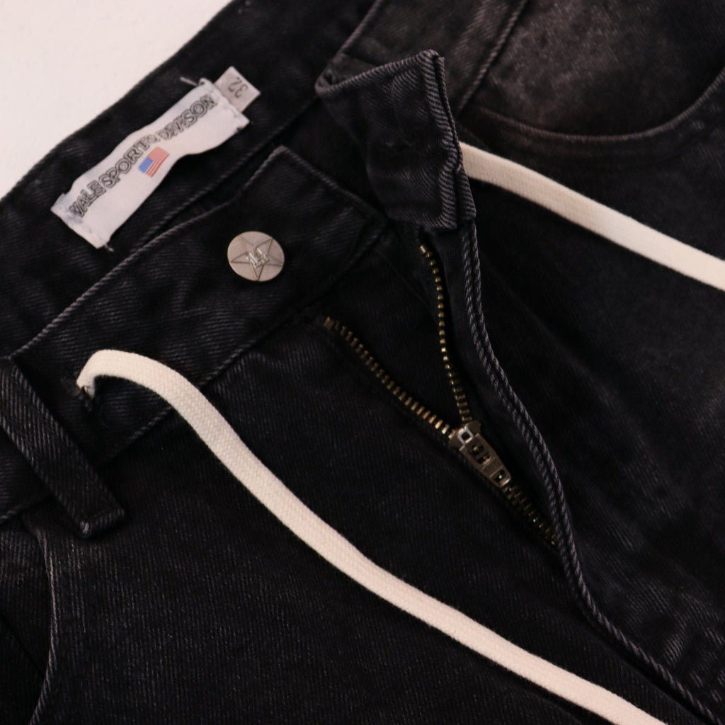 VALE SPORTS DIVISION Rhinestone Starburst Denim Shorts