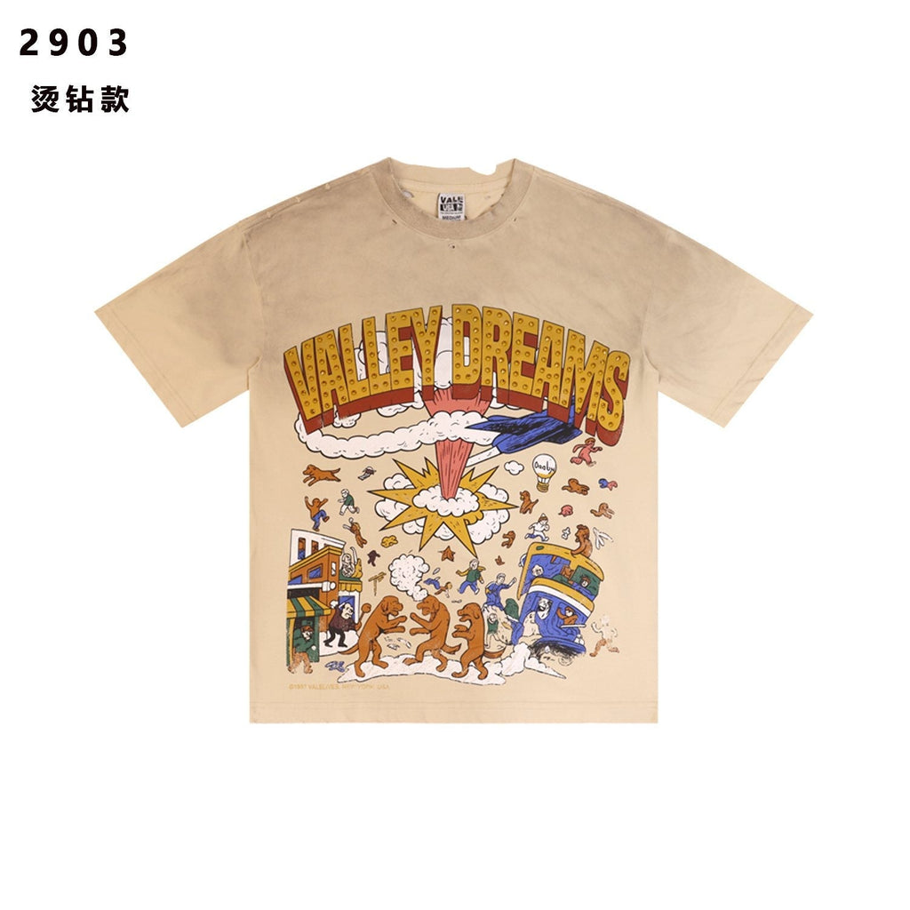 VALE USA Valley Dreams Studded Graphic T-Shirt