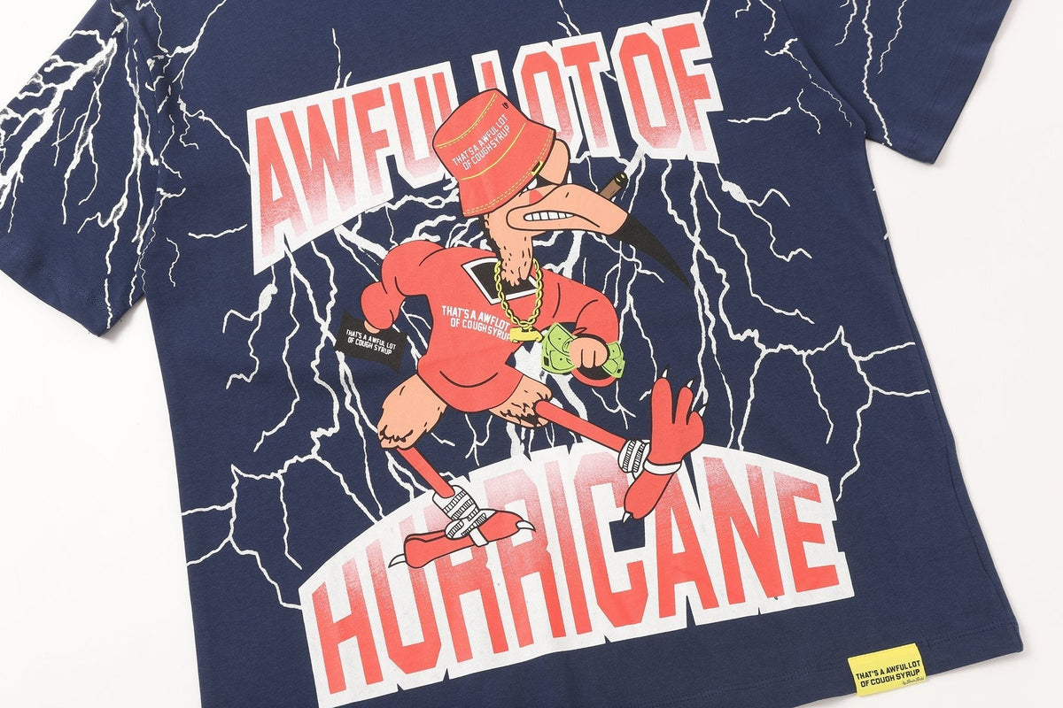 THAT'S A AWFUL LOT OF COUGH SYRUP Lightning Cartoon Graphic T-Shirt