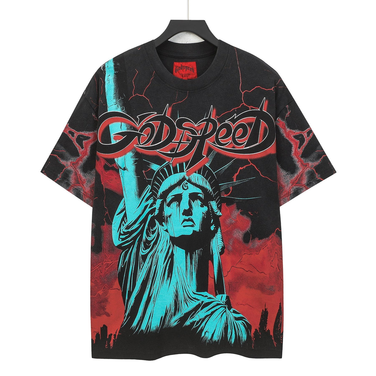 Godspeed Out of Many One Statue Graphic T-Shirt
