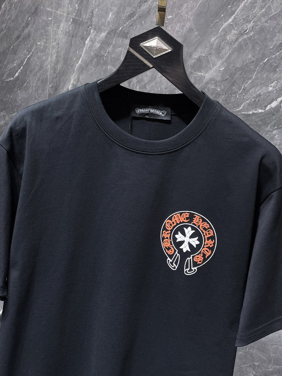 Chrome Hearts Splatter Horseshoe Graphic T-Shirt