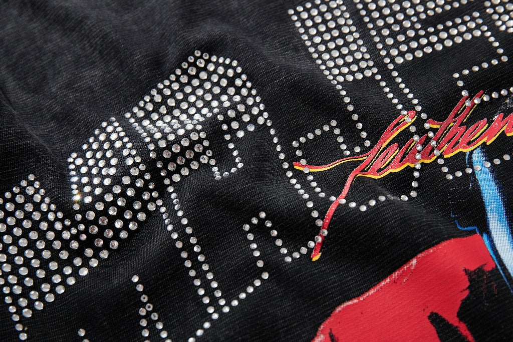 MAJESTIK Robot & Skeleton Graphic T-Shirt