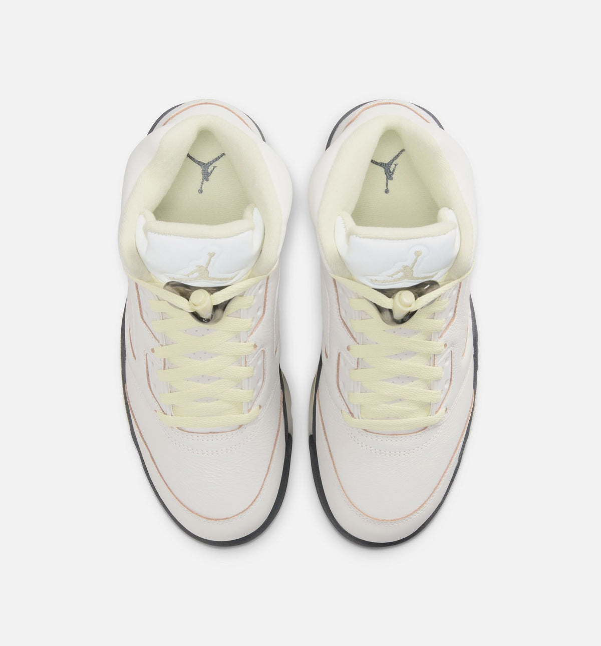 Air Jordan 5 Retro Luminous Green and Sail Women's Sneakers