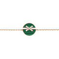 CHAUMET JEUX DE BRACELET MALACHITE PINK GOLD DIAMONDS