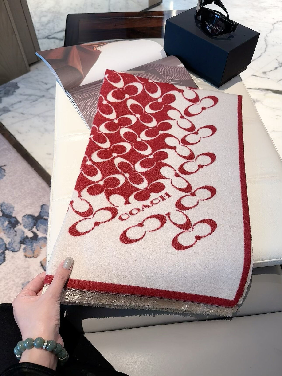 Coach Style Signature C Print Scarf