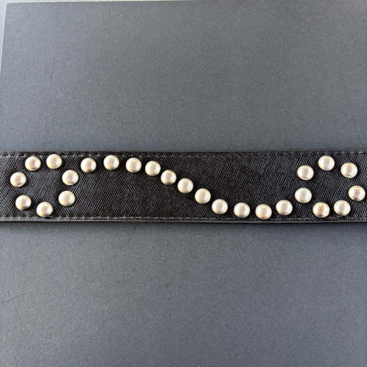 AMIRI Riveted Leather Belt Punk Claw Metal Buckle Waist Belt