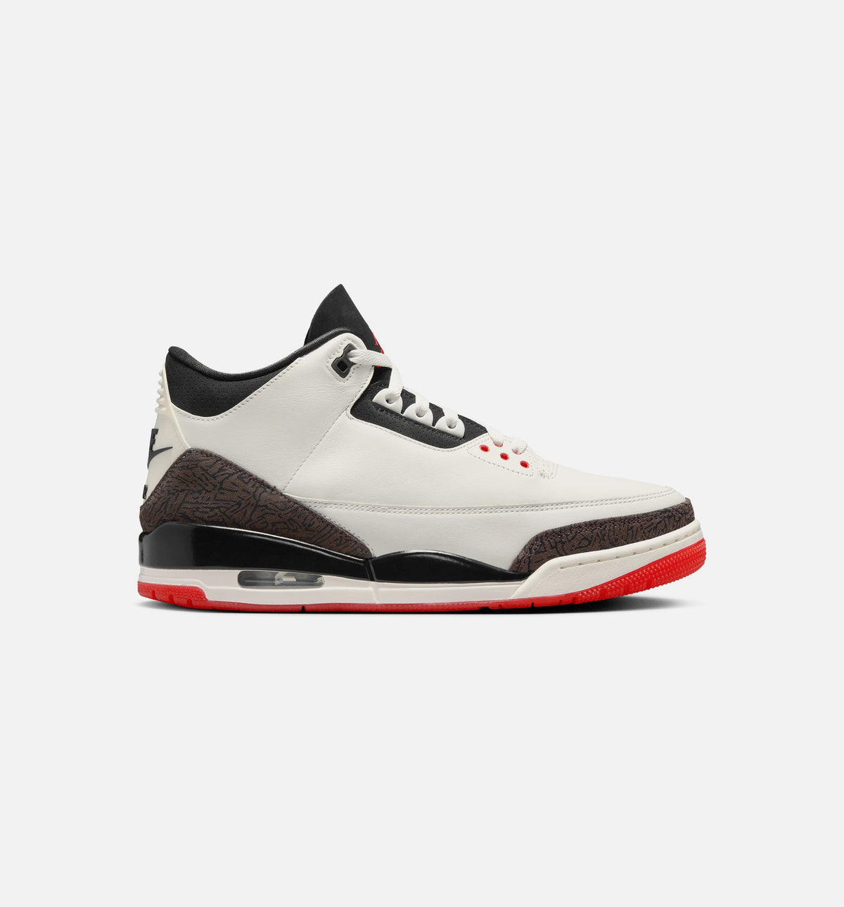 Air Jordan 3 Retro Sail and University Red Men's Lifestyle Shoe – Sail/Black/University Red/Pale Ivory
