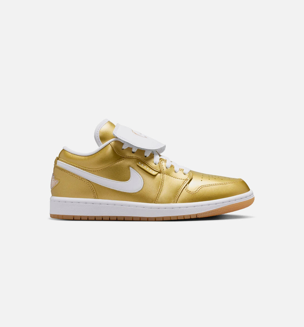 Air Jordan 1 Low Women's Lifestyle Shoe – Gold/White/Gum Yellow